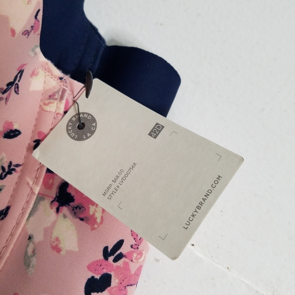 NWT Lucky Brand 2 Pack Full Figure Bras 42D Pink Floral Blue - Picture 6 of 8